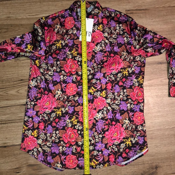NEW!!! HP 🥳🥳🥳Zara Floral Print High Collar Top - Picture 13 of 14
